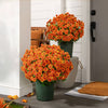 🏆 Promoção Relâmpago ⚡ Flores Artificiais de Crisântemos Pôr do Sol para Áreas Externas – Resistentes a UV, Impermeáveis e à Prova de Vento