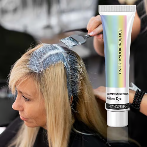 🎁Extrato de Essência Natural 2 em 1 Tintura de Cabelo Prata