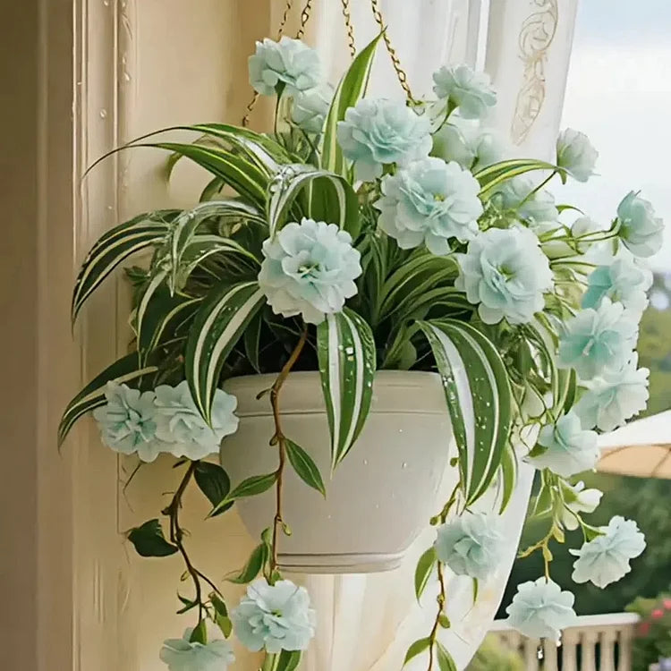 Sementes/Bulbos de Planta-Aranha Grand Bloom 💐 A Obra-Prima Suspensa da Natureza em Cor e Graça