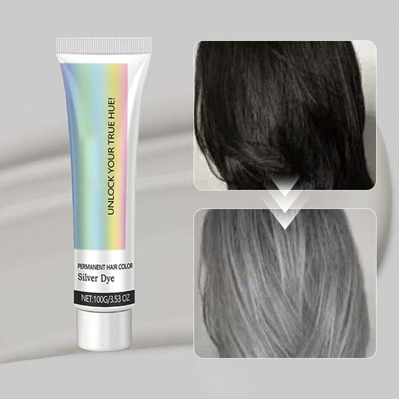 🎁Extrato de Essência Natural 2 em 1 Tintura de Cabelo Prata