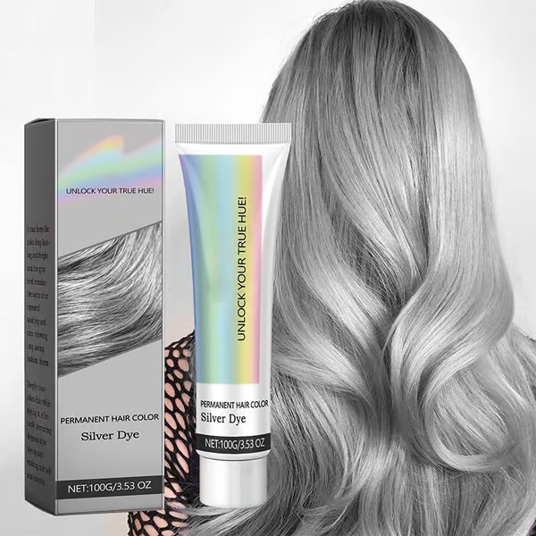 🎁Extrato de Essência Natural 2 em 1 Tintura de Cabelo Prata