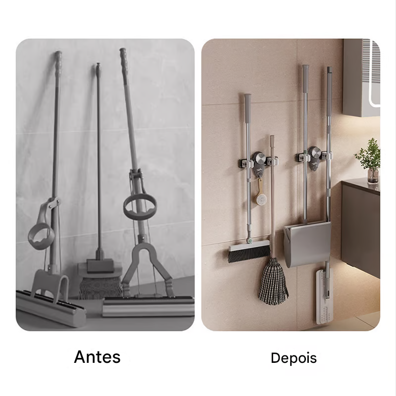 💥Cabide de Esfregão Porta Vassouras [COMPRE 1 LEVE 2]