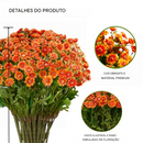 🏆 Promoção Relâmpago ⚡ Flores Artificiais de Crisântemos Pôr do Sol para Áreas Externas – Resistentes a UV, Impermeáveis e à Prova de Vento